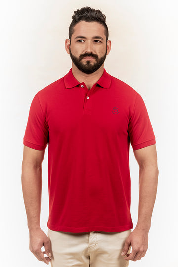 CAMISETA TIPO POLO DE ALGODON OSCAR DE LA RENTA PARA HOMBRE A9KNTP303-TRUE/RD