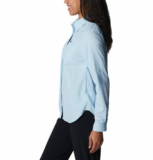 CAMISA COLUMBIA PARA SENDERISMO SILVE RIDG UTILIT SH PARA MUJER