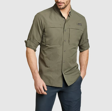 Camisa de manga larga Ripstop Guide para hombre - Eddie Bauer